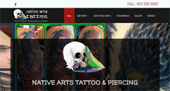 Desktop Screenshot of nativeartstattoo.com